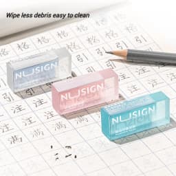 NUSIGN 2B Soft Rubber Pencil Eraser for Students Art Sketching Painting Exam Writing Correction School Stationery Supplies