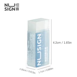 NUSIGN 2B Soft Rubber Pencil Eraser for Students Art Sketching Painting Exam Writing Correction School Stationery Supplies