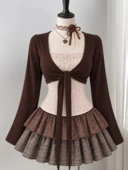 Harajuku Sweet Bow Black Plaid Dresses All-match Slim Fit Kawaii Lolita Dress for Women Autumn New Long Sleeve Vestidos De Mujer