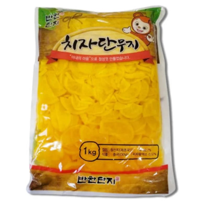 [Banchan Danji] Sliced Gardenia Pickled Radish 1kg (Free Shipping)