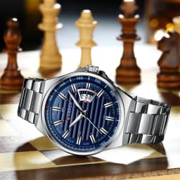 CURREN Man Brand Luxury Watch Stainless Steel Band Quartz Wristwatch Auto Date Clock Male with Box