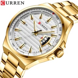 CURREN Man Brand Luxury Watch Stainless Steel Band Quartz Wristwatch Auto Date Clock Male with Box