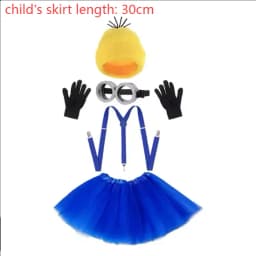 Disfraz disguise Funny Halloween Costume Accessories Adult,Goggles Glasses/Yellow Beanie/Gloves for Men Women Cosplay Party Set
