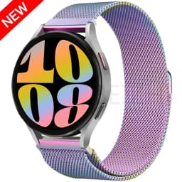 22mm 20mm Milanese loop band for Samsung Galaxy Watch 7-FE-5-pro-6-4-Classic Metal magnetic bracelet Huawei GT 5-4-3-2-2e strap