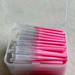 80/160 Pcs/Box I-type push pull interdental brush 0.6-1.5Mm Cleaning Between Teeth Oral Care Orthodontic I Shape Tooth Floss