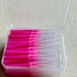 80/160 Pcs/Box I-type push pull interdental brush 0.6-1.5Mm Cleaning Between Teeth Oral Care Orthodontic I Shape Tooth Floss