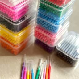 80/160 Pcs/Box I-type push pull interdental brush 0.6-1.5Mm Cleaning Between Teeth Oral Care Orthodontic I Shape Tooth Floss