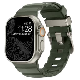 Sport Silicone Band For Apple Watch Ultra 2 10 9 8 7 6 SE 5 4 Titanium Metal Bracelet Strap For iWatch 42mm 44mm 45mm 46mm 49mm