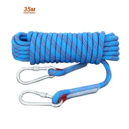 15M/25M/35M Outdoor Static Rope Tomshoo 10mm Climbing Rope for Fire Rescue Safety Escape Climbing Attachment Rugged and Safe