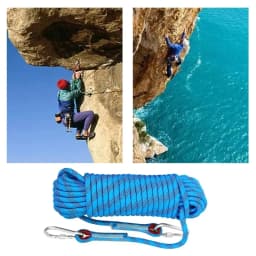 15M/25M/35M Outdoor Static Rope Tomshoo 10mm Climbing Rope for Fire Rescue Safety Escape Climbing Attachment Rugged and Safe