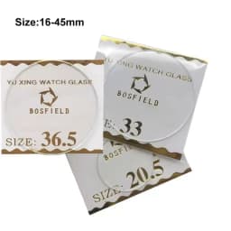 3PCS Thickness 1mm Round Watch Crystal 16mm to 45mm Watch Glass Replacement Lens Flat Mirror Watch Repair Tool Part