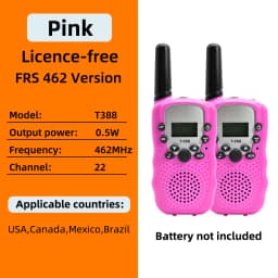Itsok T388 Long Range Walkie Talkie for Kids FRS 22CH Free License Two Way Radio PMR 8CH Communicator