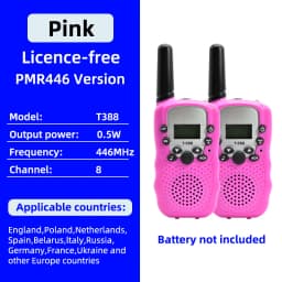 Itsok T388 Long Range Walkie Talkie for Kids FRS 22CH Free License Two Way Radio PMR 8CH Communicator