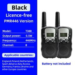 Itsok T388 Long Range Walkie Talkie for Kids FRS 22CH Free License Two Way Radio PMR 8CH Communicator