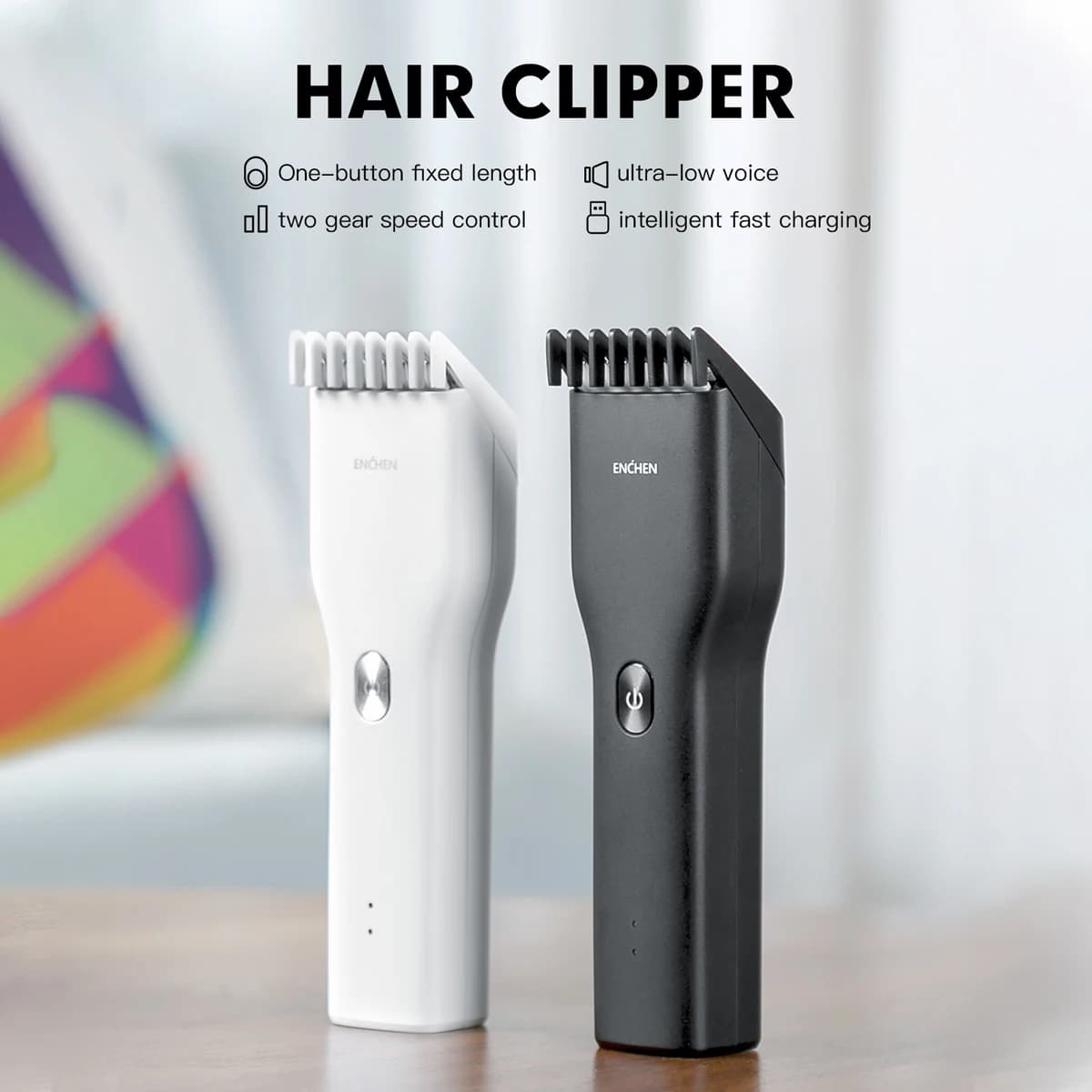 ENCHEN Boost Electric Hair Clipper Professional Cordless Fast Type-C Charging Ceramic Haircut Machine Hair Trimmer For Men Adult