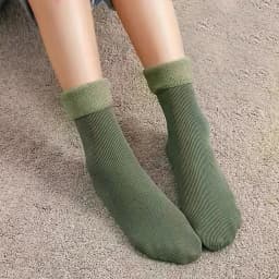 4 Pairs Winter Warm Solid Women Socks Thicken Thermal Socks Black Skin Seamless Snow Sock Unisex Socks