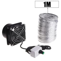 USB Adjustable Speed Solder Smoke Absorber ESD Fume Extractor Fan Pipe Duct Exhuast Fan With Pipe Tub Ventilation Fan
