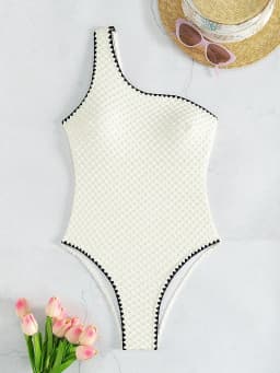 Swimwear White 2 Piece Strapless Swimsuit for Women Sexy Bandeau Backless Bikini Set Lace-up Patchwork Bathing Suit 2025 New