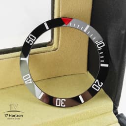 40mm * 31.7mm Ceramic Watch Tilt Bezel Insert Fit 42mm to 44mm Diving GMT Yacht Sea Dweller Watch Cases Watch Ring Accessories