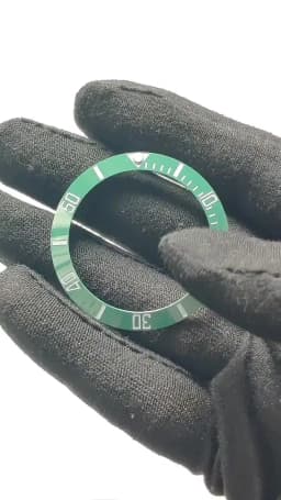 40mm * 31.7mm Ceramic Watch Tilt Bezel Insert Fit 42mm to 44mm Diving GMT Yacht Sea Dweller Watch Cases Watch Ring Accessories