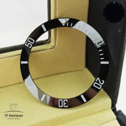 40mm * 31.7mm Ceramic Watch Tilt Bezel Insert Fit 42mm to 44mm Diving GMT Yacht Sea Dweller Watch Cases Watch Ring Accessories