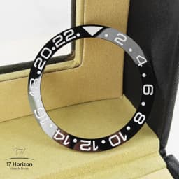 40mm * 31.7mm Ceramic Watch Tilt Bezel Insert Fit 42mm to 44mm Diving GMT Yacht Sea Dweller Watch Cases Watch Ring Accessories