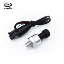 Pressure Sensor Transducer Transmitter for Water Oil Fuel Gas Air 1/8NPT DC 5V Ceramic Sensor Stainless Steel 5-300psi Optional