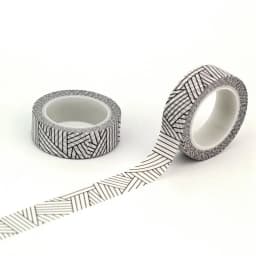 NEW 1PC 10M Decorative Black and White Japanese Washi Tape Set DIY Journaling Adhesive Moon Masking Tape Cute Stationery
