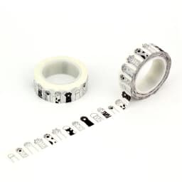 NEW 1PC 10M Decorative Black and White Japanese Washi Tape Set DIY Journaling Adhesive Moon Masking Tape Cute Stationery