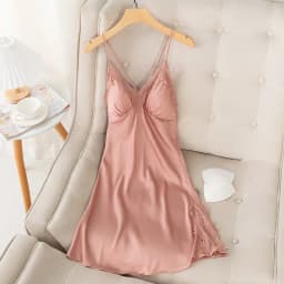 New Female Long Robe Nightgown Set Sexy Lace Trim Sleepwear Suspender Nightdress Spring Summer Casual Satin Home Dress Bathrobe