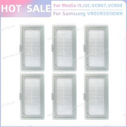 Fit For Midea i5 i5C VCR10W VCR07 VCR08 MR09, Samsung VR05R5050WK, Eureka NER450 Parts Main Roller Side Brush Filter Mop Cloth