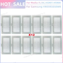 Fit For Midea i5 i5C VCR10W VCR07 VCR08 MR09, Samsung VR05R5050WK, Eureka NER450 Parts Main Roller Side Brush Filter Mop Cloth