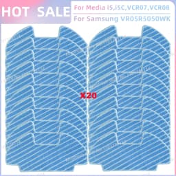 Fit For Midea i5 i5C VCR10W VCR07 VCR08 MR09, Samsung VR05R5050WK, Eureka NER450 Parts Main Roller Side Brush Filter Mop Cloth