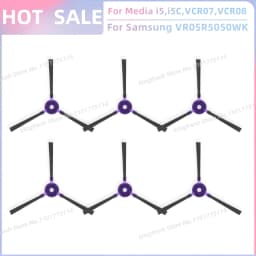 Fit For Midea i5 i5C VCR10W VCR07 VCR08 MR09, Samsung VR05R5050WK, Eureka NER450 Parts Main Roller Side Brush Filter Mop Cloth