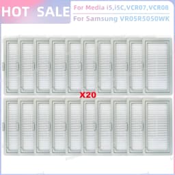 Fit For Midea i5 i5C VCR10W VCR07 VCR08 MR09, Samsung VR05R5050WK, Eureka NER450 Parts Main Roller Side Brush Filter Mop Cloth