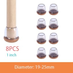 Chair Leg Caps Rubber Feet Protector Stool Table Furniture Leg Cover Non Slip Felt Bottom Pads Round Square Floor Protectors