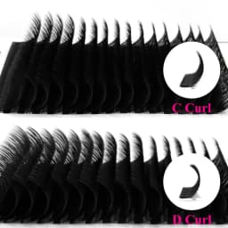 Abonnie Classic Eyelashes Extension Fluffy Individual Lashes Extensions Supplies Dark Black Cilia All Size False Eyelash