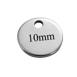 50Pcs/Lot Stainless Steel 6mm 8mm 10mm 12mm Blank Tags DIY For Jewelry Making Round Charms Pendant Wholesale