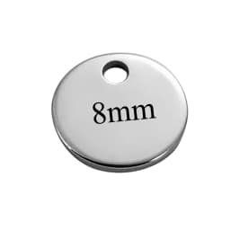 50Pcs/Lot Stainless Steel 6mm 8mm 10mm 12mm Blank Tags DIY For Jewelry Making Round Charms Pendant Wholesale
