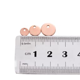 50Pcs/Lot Stainless Steel 6mm 8mm 10mm 12mm Blank Tags DIY For Jewelry Making Round Charms Pendant Wholesale