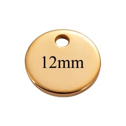 50Pcs/Lot Stainless Steel 6mm 8mm 10mm 12mm Blank Tags DIY For Jewelry Making Round Charms Pendant Wholesale