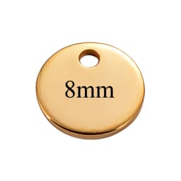 50Pcs/Lot Stainless Steel 6mm 8mm 10mm 12mm Blank Tags DIY For Jewelry Making Round Charms Pendant Wholesale