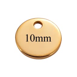 50Pcs/Lot Stainless Steel 6mm 8mm 10mm 12mm Blank Tags DIY For Jewelry Making Round Charms Pendant Wholesale