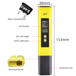 Digital PH/EC/TDS Meter Optional 0.01 PH Tester EC TDS Meter Water Acidity Test Tool Hydroponic Pool for Aquarium Swimming Pool