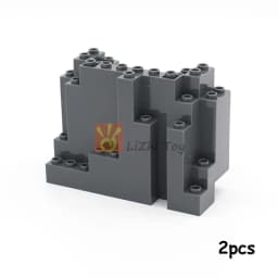 2-10pcs MOC Bricks 6082 Rock Panel 4x10x6 Rectangular DIY Building Blocks Kid Toys Compatible with All Brands City Street View