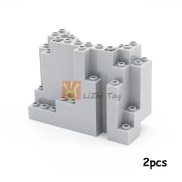 2-10pcs MOC Bricks 6082 Rock Panel 4x10x6 Rectangular DIY Building Blocks Kid Toys Compatible with All Brands City Street View