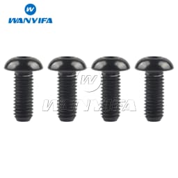 Wanyifa Titanium Bolts M5x8 M5x10 M5x12 M5x15mm Round Head Inner Hexagon Screw for Bicycle Bottle Cage