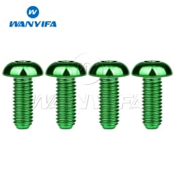 Wanyifa Titanium Bolts M5x8 M5x10 M5x12 M5x15mm Round Head Inner Hexagon Screw for Bicycle Bottle Cage
