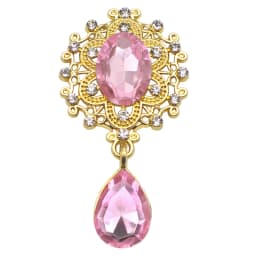 Charm Flower Brooch 10pc 25*45MM Crystal Gold Flat Back 2019 Wedding Wine Glass Ornament Decoraation Crafts Scrapbooking