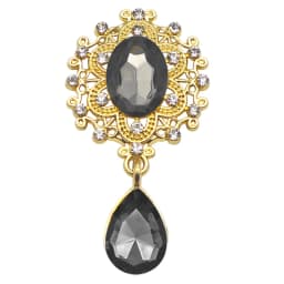 Charm Flower Brooch 10pc 25*45MM Crystal Gold Flat Back 2019 Wedding Wine Glass Ornament Decoraation Crafts Scrapbooking